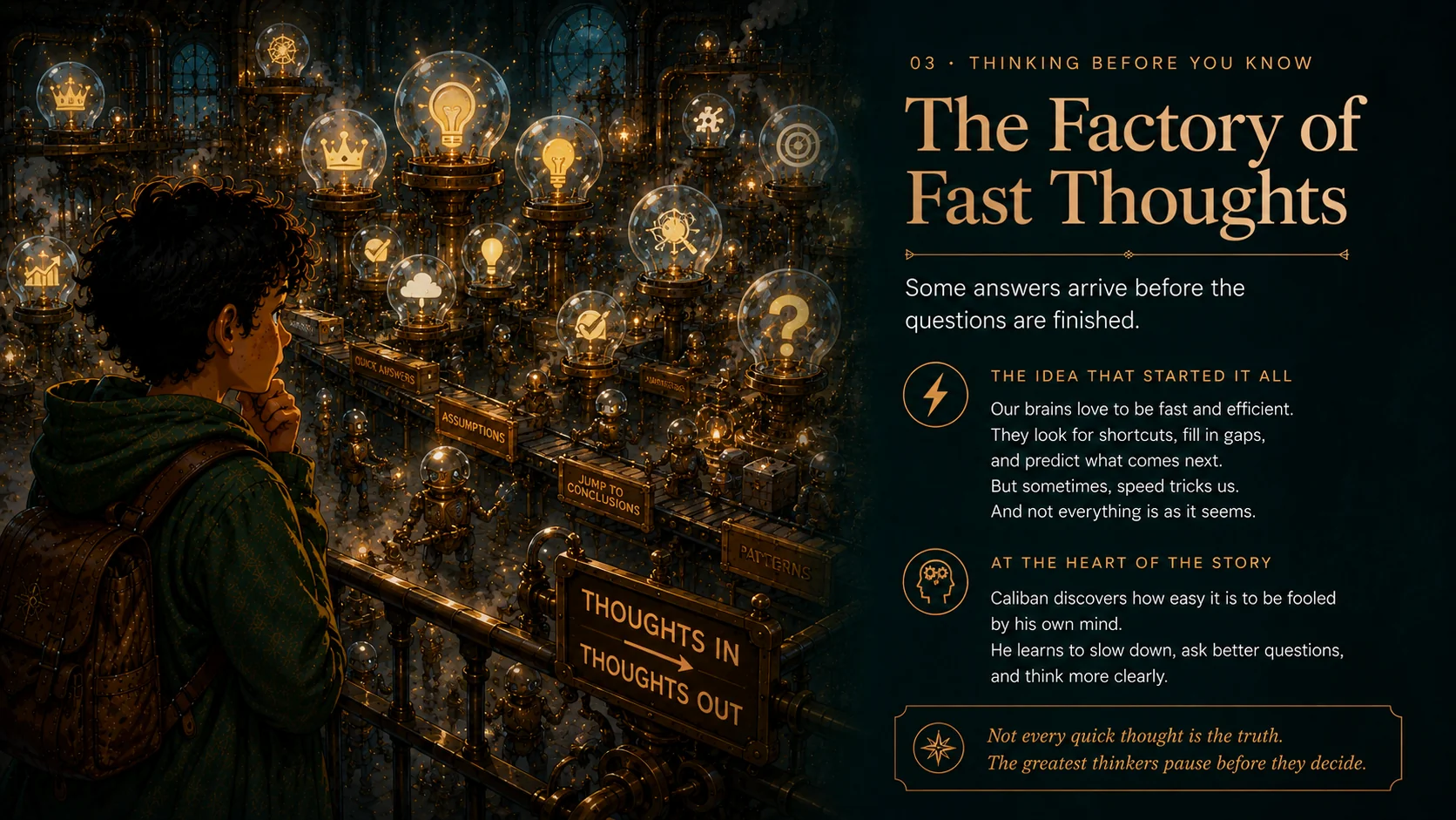 The Factory of Fast Thoughts — Thinking before you know