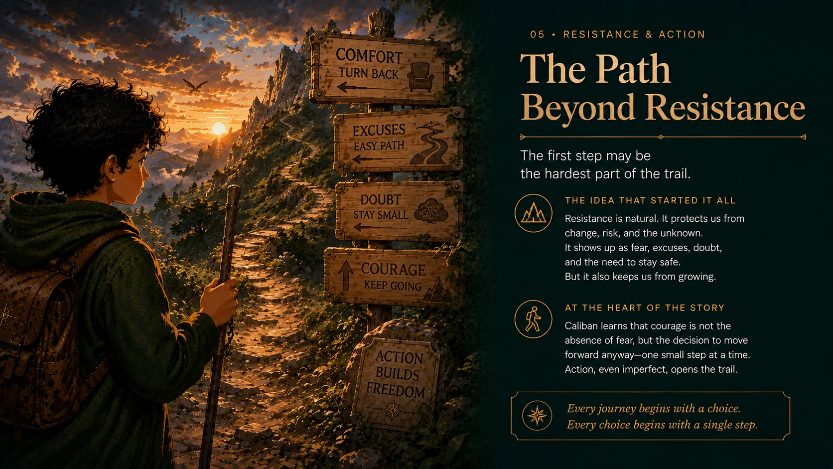 The Path Beyond Resistance — Resistance & action