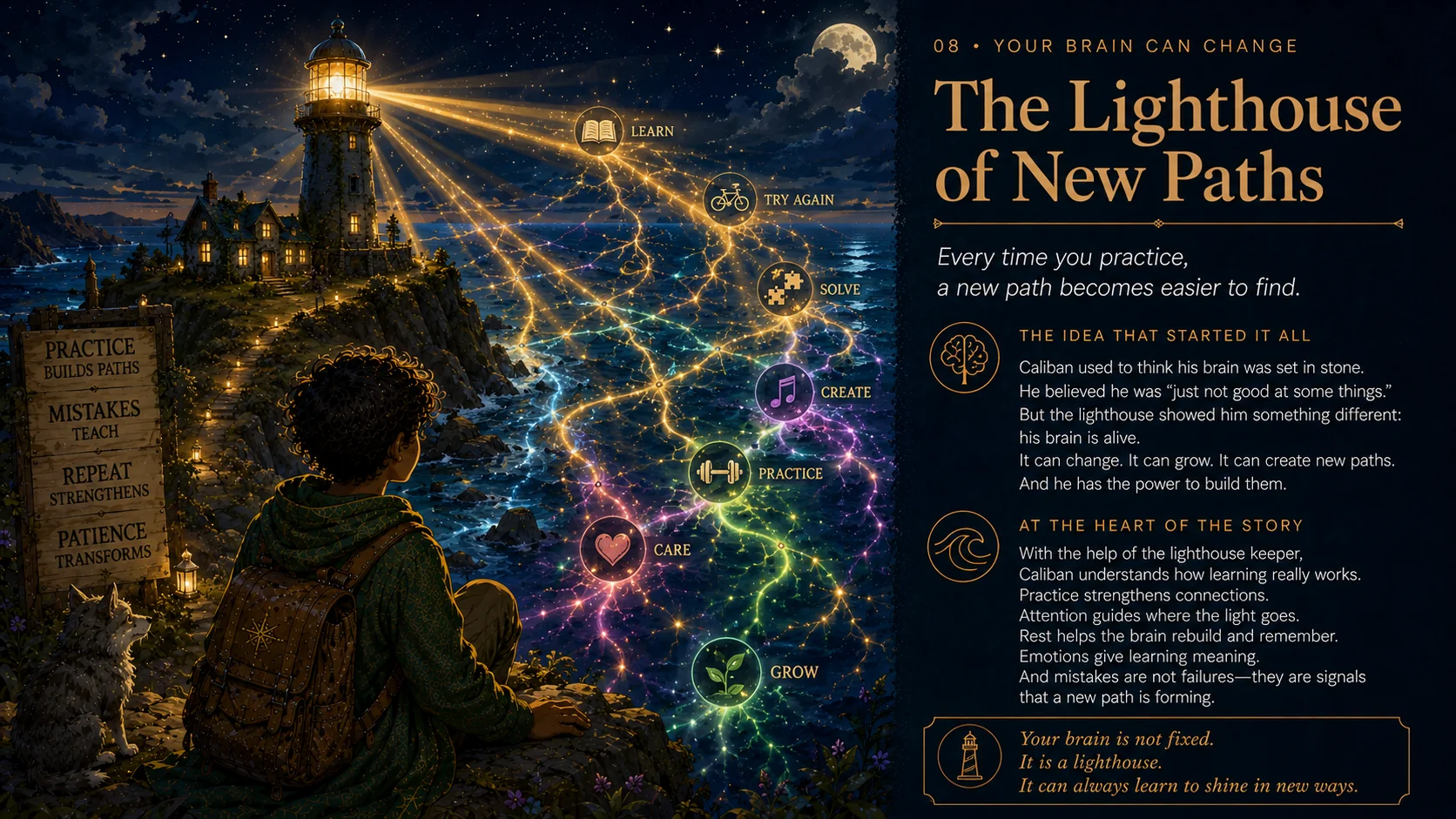 The Lighthouse of New Paths — Your brain can change